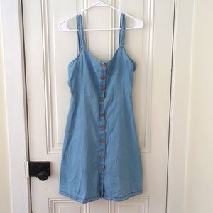 Jeans Denim cotton Dress, button front, M size